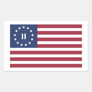 Flag of the Second American Revolution Rectangular Sticker