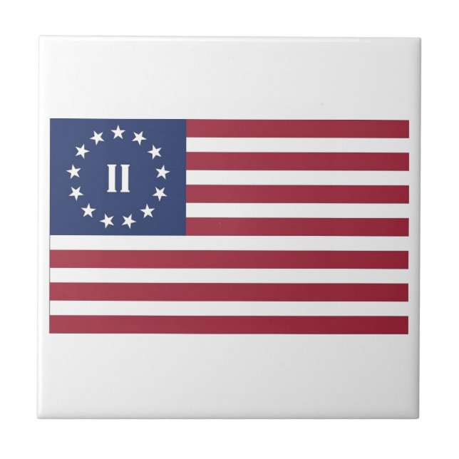 Flag  of the Second American Revolution Tile (Front)