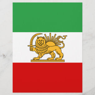 Flag of the Shah of Iran (1964-1980) شیر و خورشید