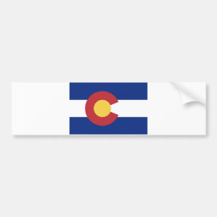 Flag of the State of Colorado Bumper Sticker