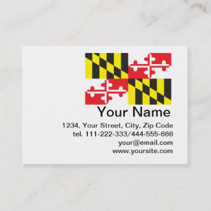 Flag of the state of Maryland Business Card