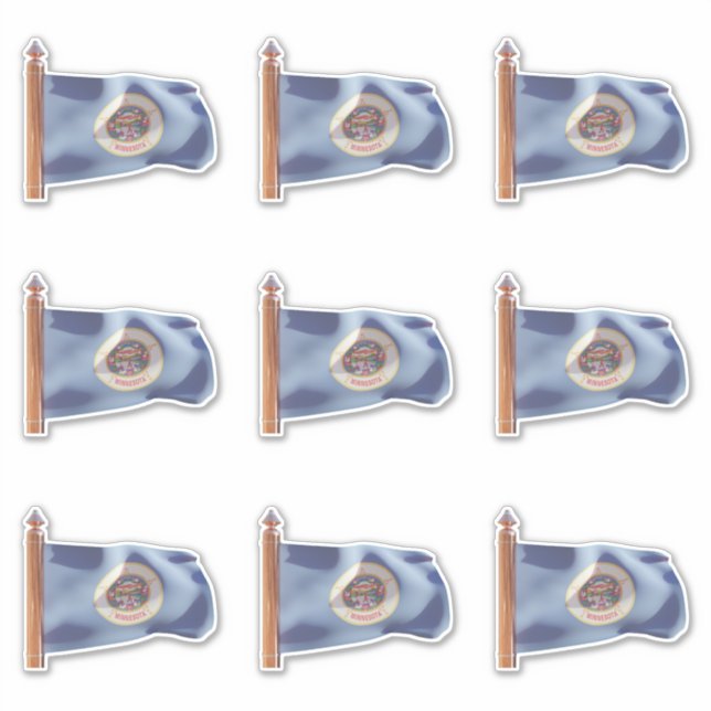 Flag of the State of Minnesota (Outgoing) (Front)