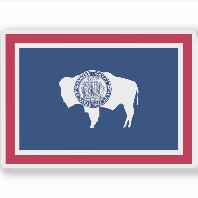 Flag of the state of Wyoming, USA (Front)