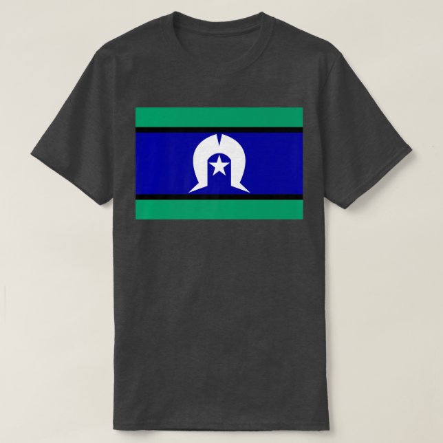 Flag of the Torres Strait Islanders  T-Shirt (Design Front)