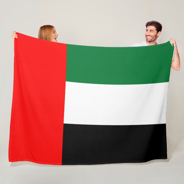 Flag of the United Arab Emirates (UAE) Fleece Blanket (In Situ)