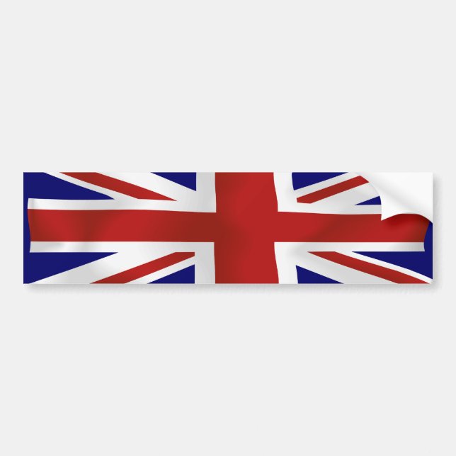 Flag of The United Kingdom #2 Bumper Sticker (Front)