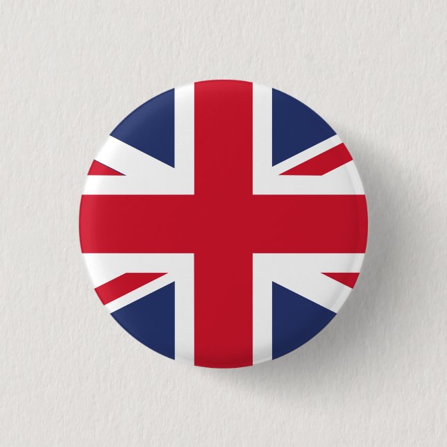 Flag of the United Kingdom 3 Cm Round Badge (Front)
