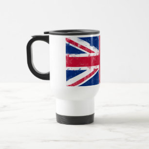 Flag of the United Kingdom or the Union Jack Travel Mug