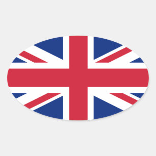 Flag of the United Kingdom Oval Sticker