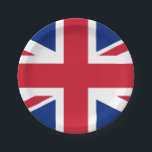 Flag of the United Kingdom Paper Plates<br><div class="desc">Flag of the United Kingdom Paper Plates</div>