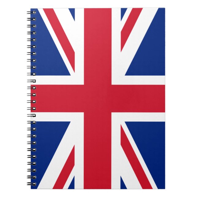 Flag of the United Kingdom Spiral Notebook (Front)
