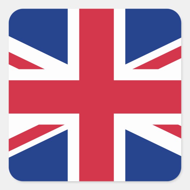 Flag of the United Kingdom Square Sticker (Front)