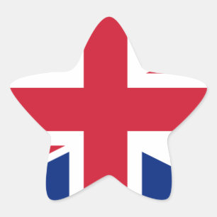 Flag of the United Kingdom Star Sticker