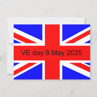 Flag of the United Kingdom VE day 2025 