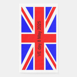 Flag of the United Kingdom VE day 2025  Napkin