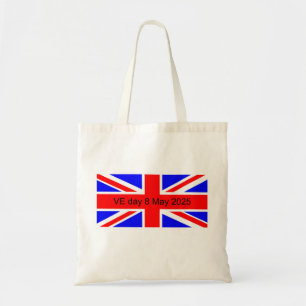 Flag of the United Kingdom VE day 2025 Tote Bag