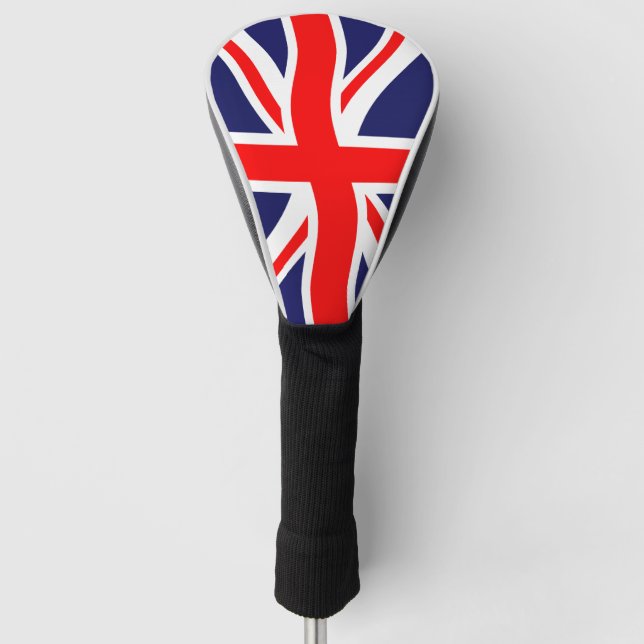 Flag of the United Kingdom + your ideas Golf Head Cover (Front)