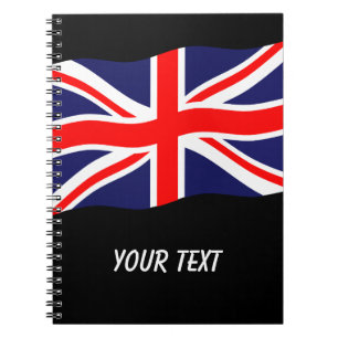Flag of the United Kingdom + your ideas Spiral Notebook