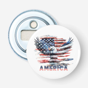 Flag of the United States. America Bottle Opener