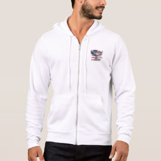 Flag of the United States. America Hoodie