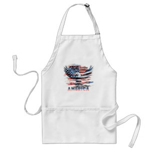 Flag of the United States. America Standard Apron