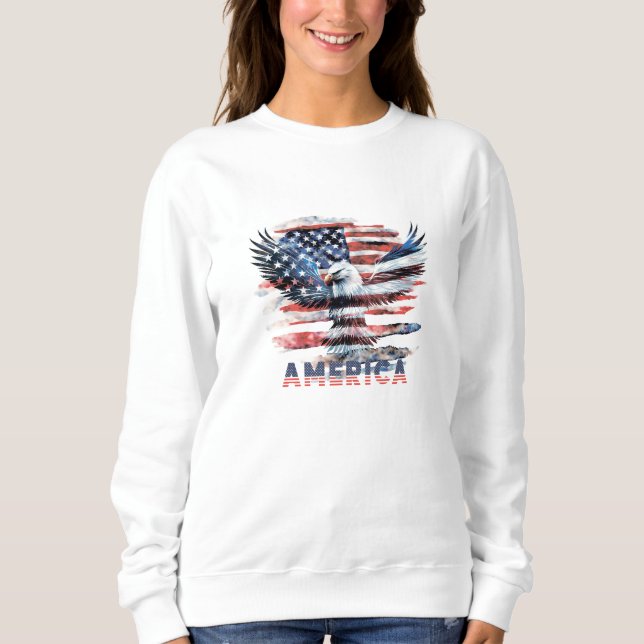 Flag of the United States. America Sweatshirt (Front)