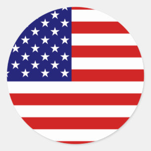 Flag of the United States Classic Round Sticker
