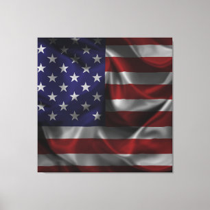 Flag Of The United States Of America Canvas Print