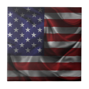 Flag Of The United States Of America Ceramic Tile
