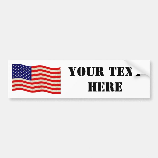 Flag of the United States of America - grungy Bumper Sticker (Front)