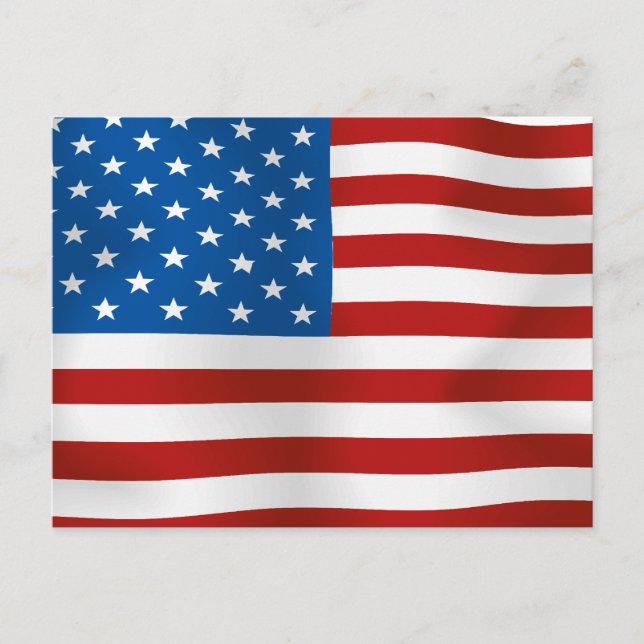 Flag of the United States of America Postcard (Front)