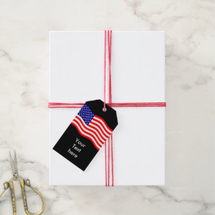 Flag of the United States of America - your ideas Gift Tags
