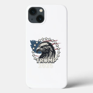Flag of the United States.President Donald Trump.R iPhone 13 Case