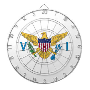 Flag of the United States Virgin Islands Dartboard