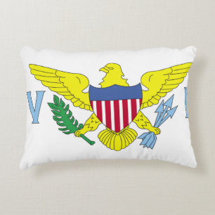 Flag of the United States Virgin Islands Decorative Cushion