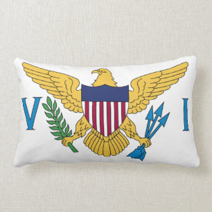 Flag of the United States Virgin Islands Lumbar Cushion