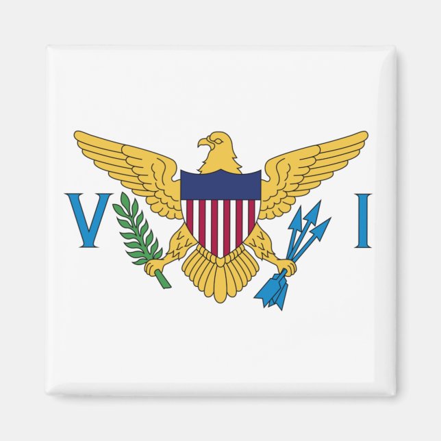 Flag of the United States Virgin Islands Magnet (Front)