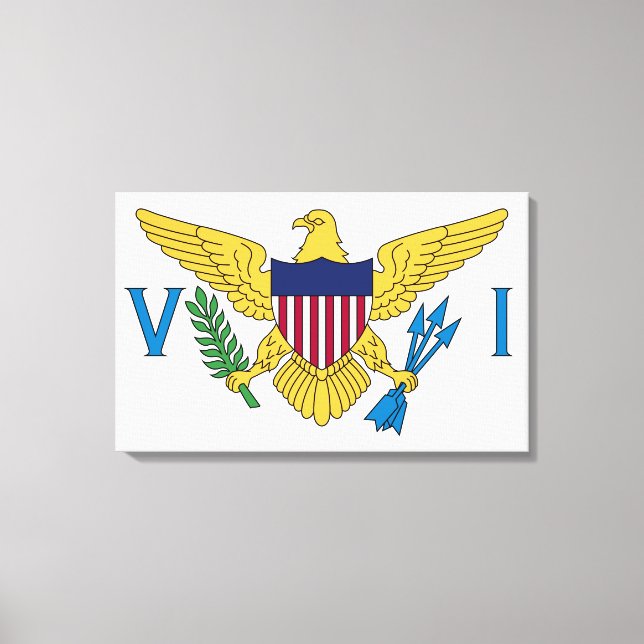Flag of the US Virgin Islands Canvas Print (Front)