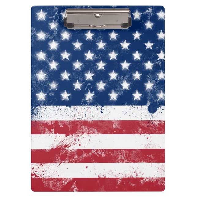 Flag of the USA Clipboard (Front)