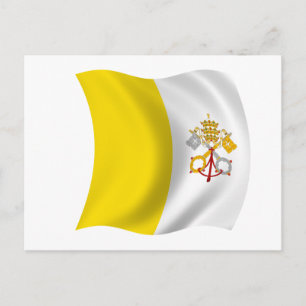 Flag of the Vatican City Postcard