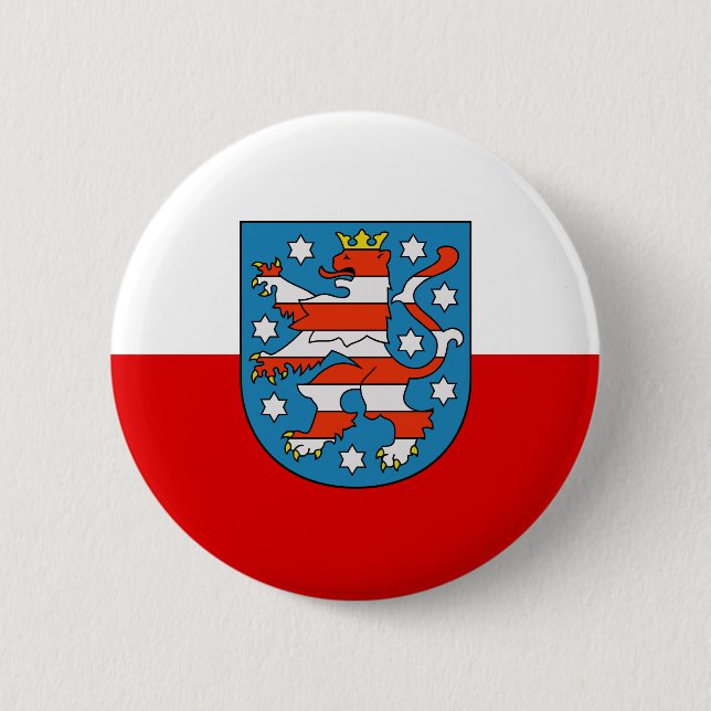 Flag of Thuringia Pinback Button (Front)