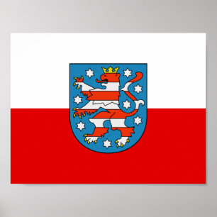 Flag of Thuringia Poster