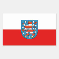 Flag of Thuringia Rectangular Sticker