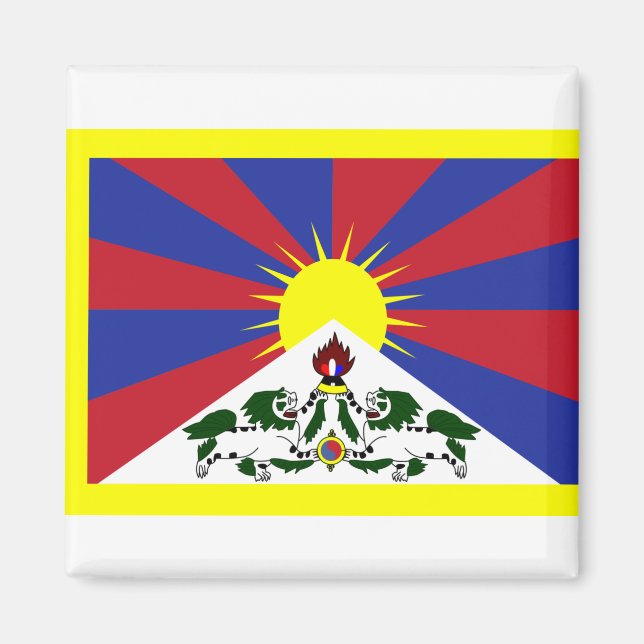 Flag of Tibet Magnet (Front)