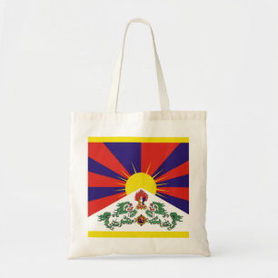 Flag of Tibet or Snow Lion Flag Tote Bag