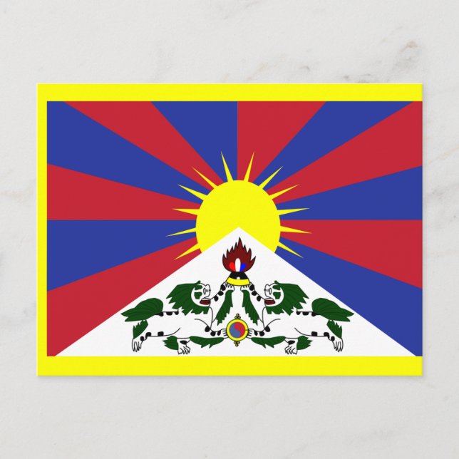 Flag of Tibet Postcard (Front)
