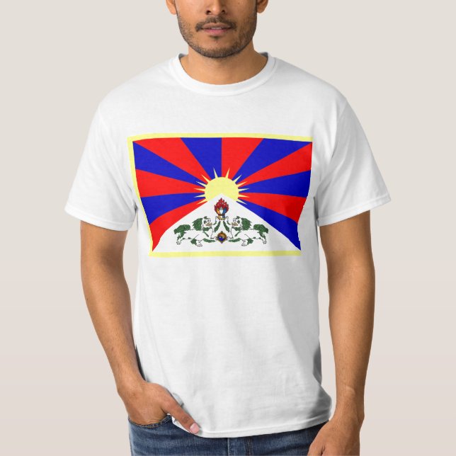 Flag of Tibet T Shirt (Front)