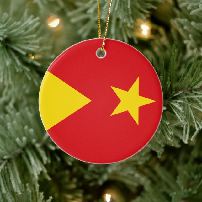 Flag of Tigray Region Ceramic Tree Decoration (Tree)