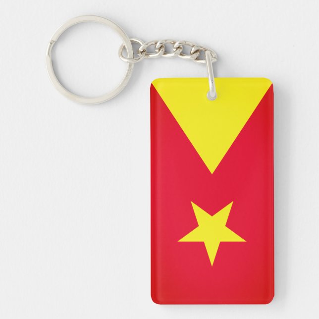 Flag of Tigray Region Key Ring (Front)