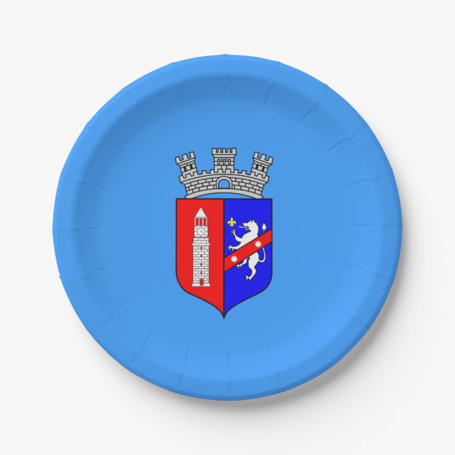 Flag of Tirana, Albania Paper Plates (Front)